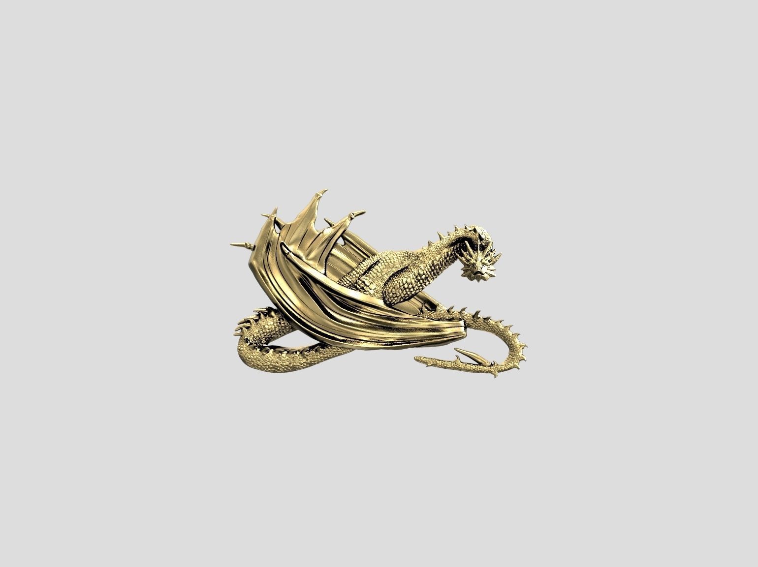 Dragon  relief biker 3D print and CNC model 3D print model_62