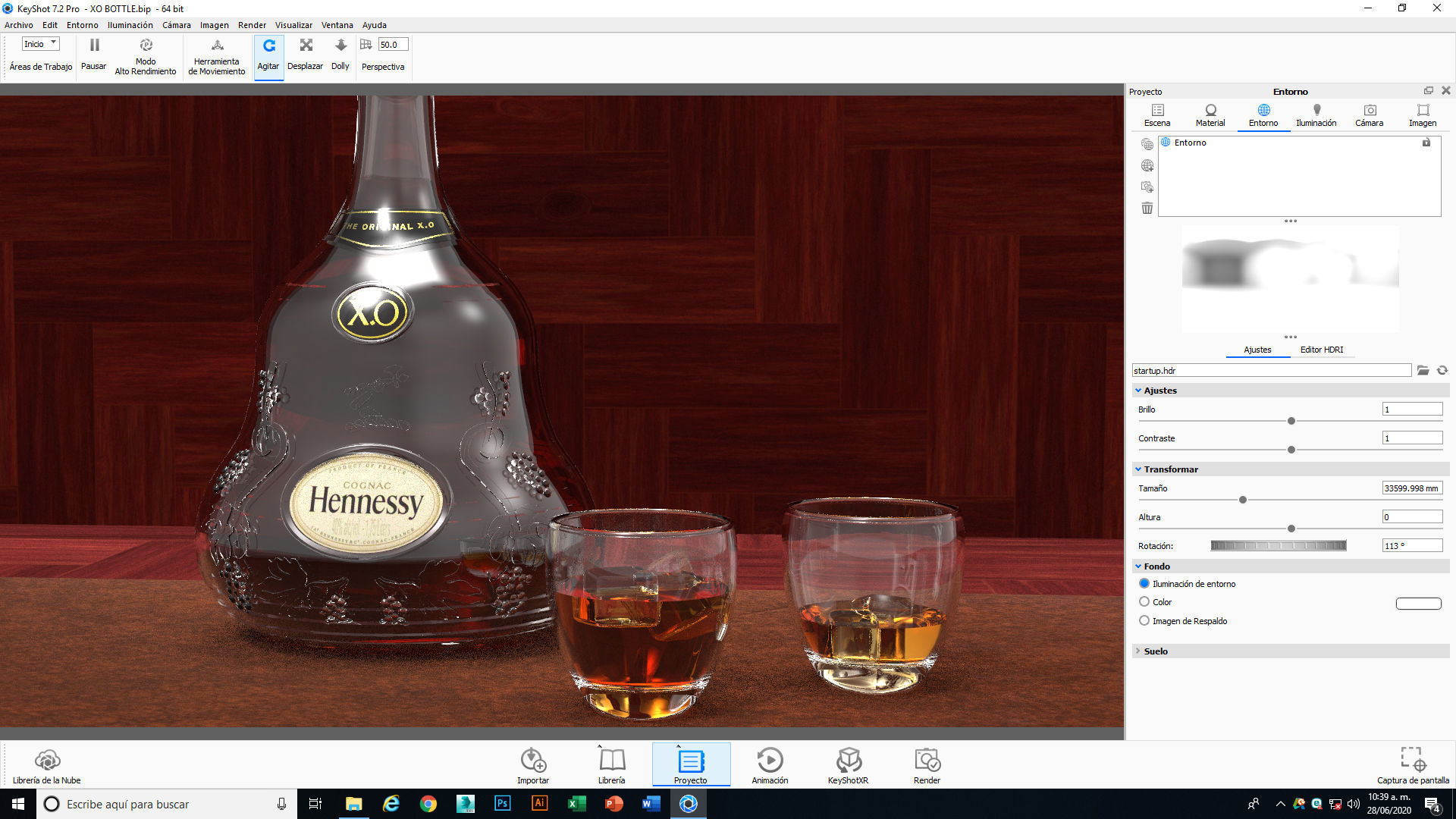 Hennessey XO Cognac 3D model_14