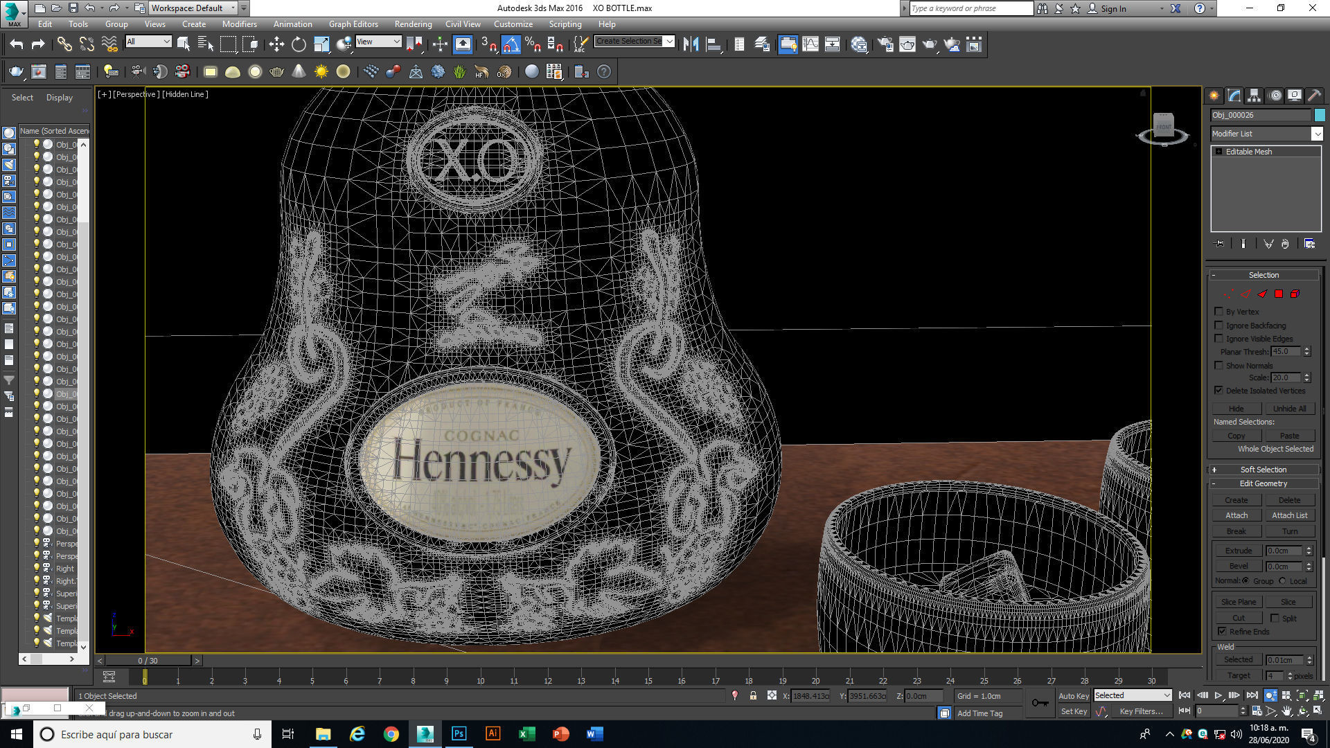 Hennessey XO Cognac 3D model_19