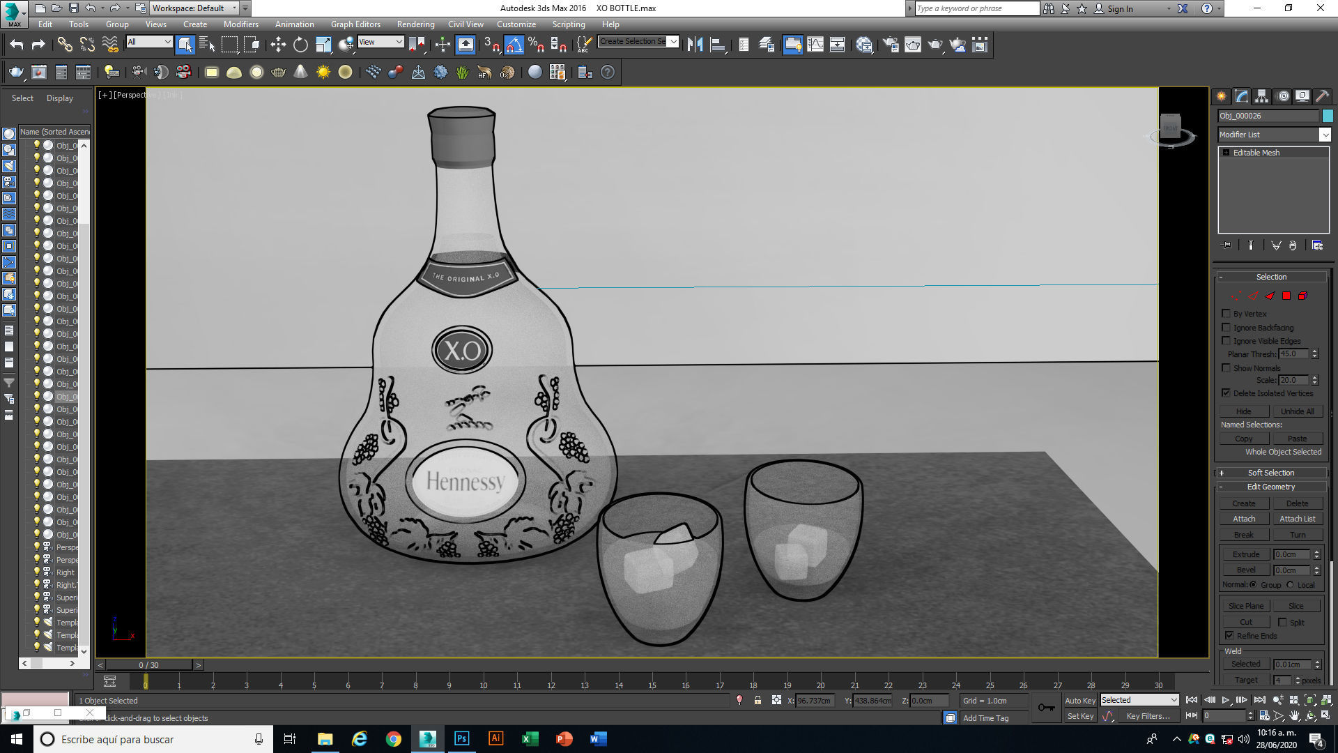 Hennessey XO Cognac 3D model_18