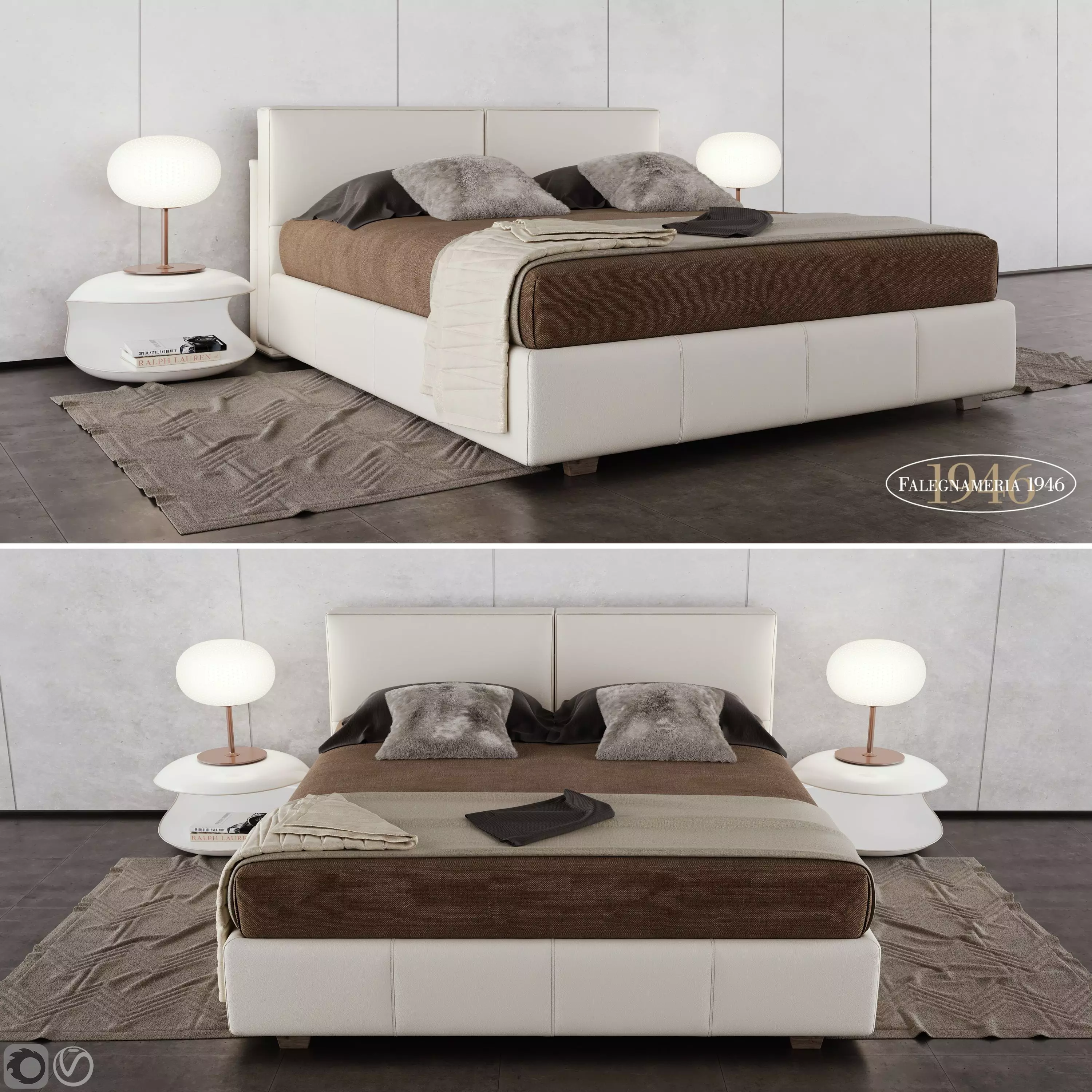 Falegnameria 1946 Roxanne Bed 3D model