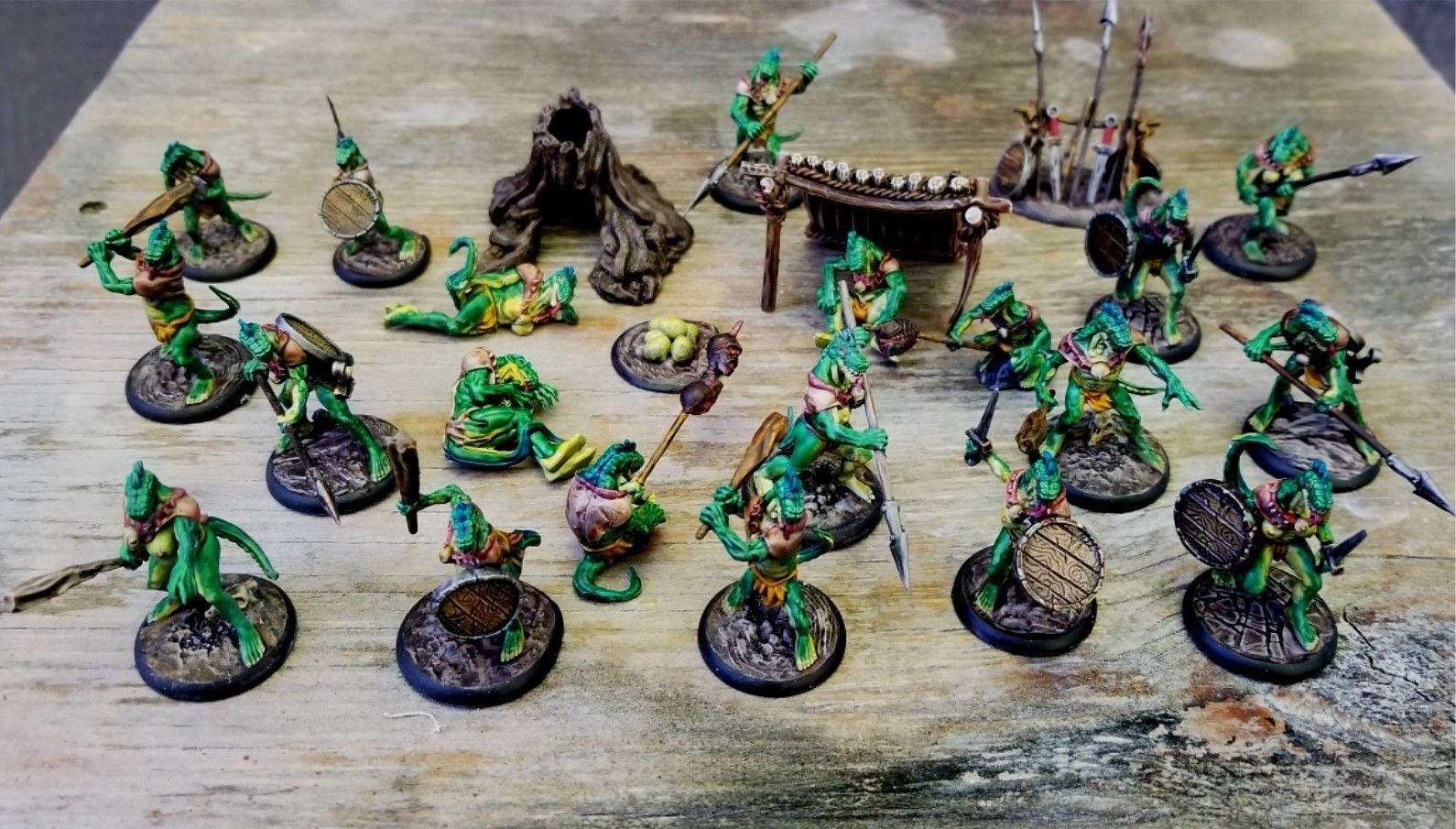 Lizardfolk Swamp Camp Mega Pack 3D print model_1