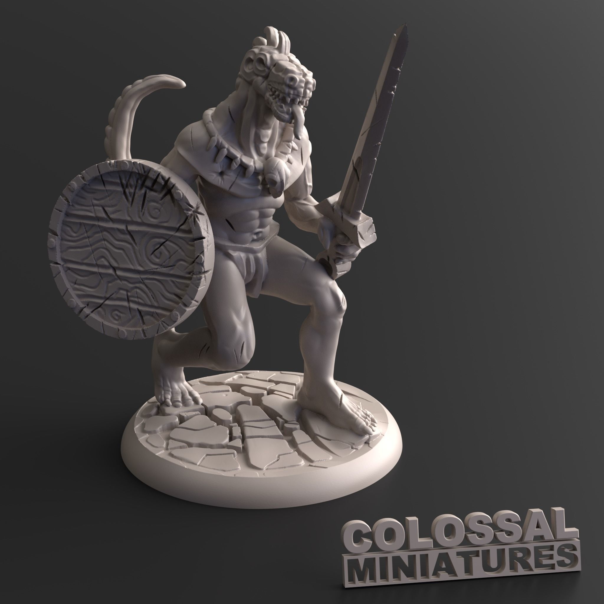Lizardfolk Swamp Camp Mega Pack 3D print model_22