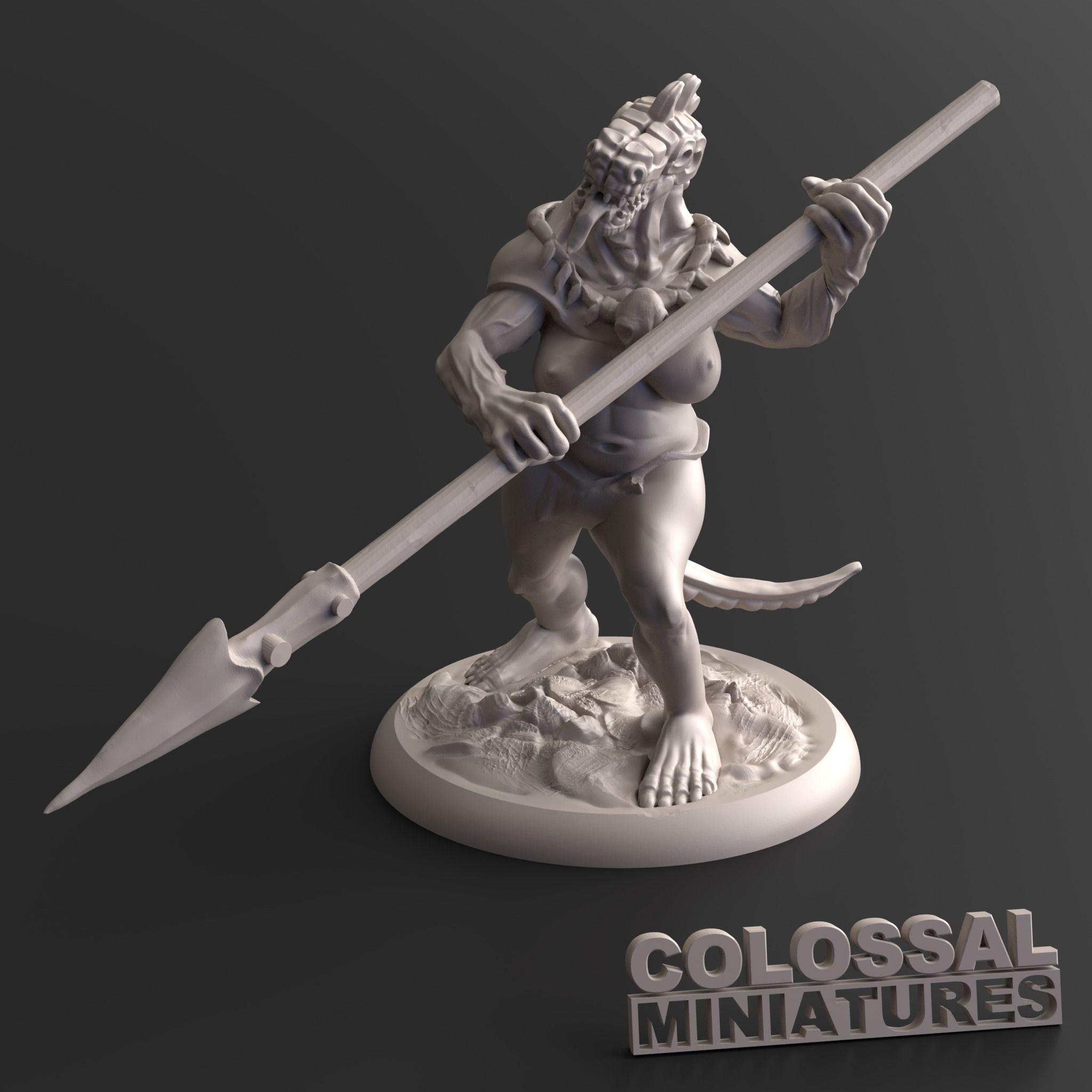 Lizardfolk Swamp Camp Mega Pack 3D print model_5