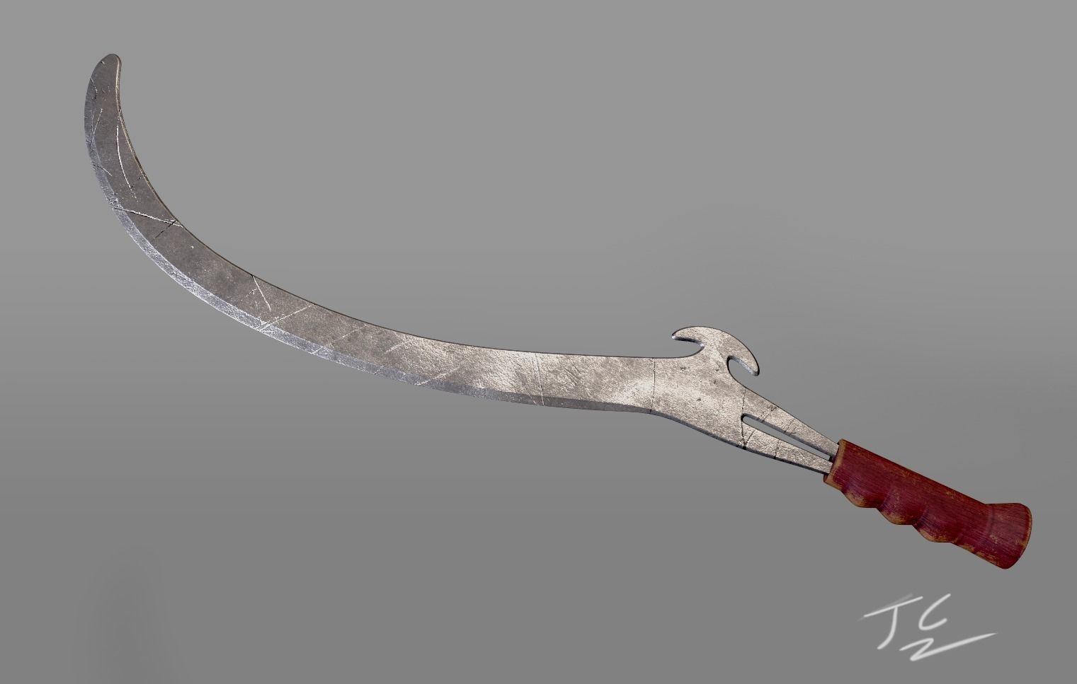 African Sword Bundle 1 3D model_7