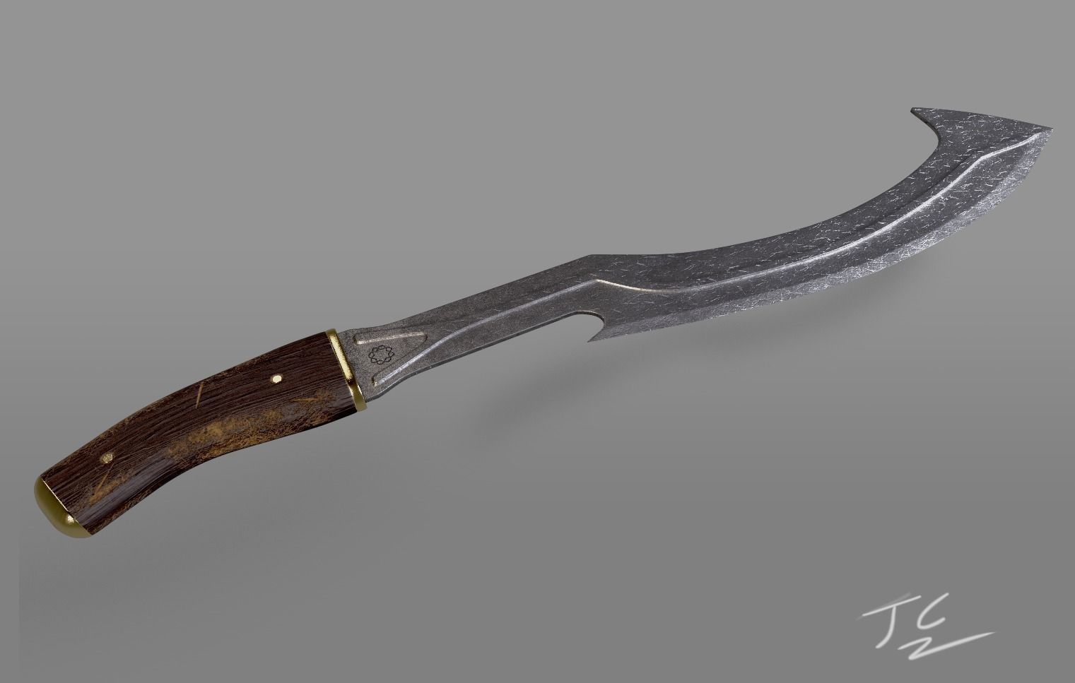 African Sword Bundle 1 3D model_6