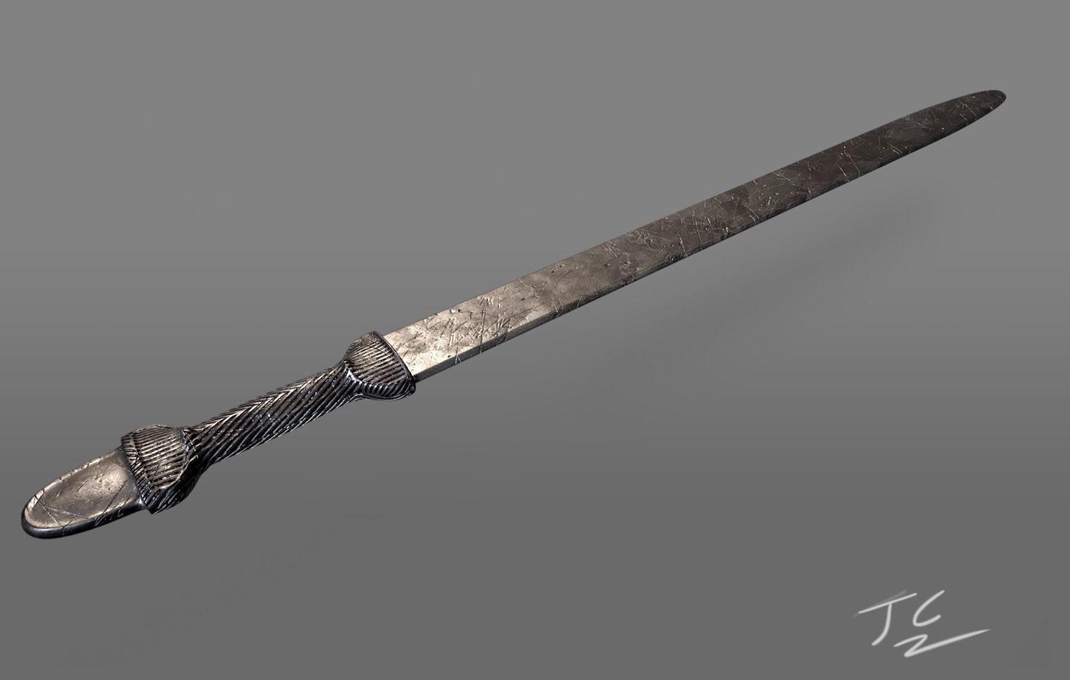 African Sword Bundle 1 3D model_5