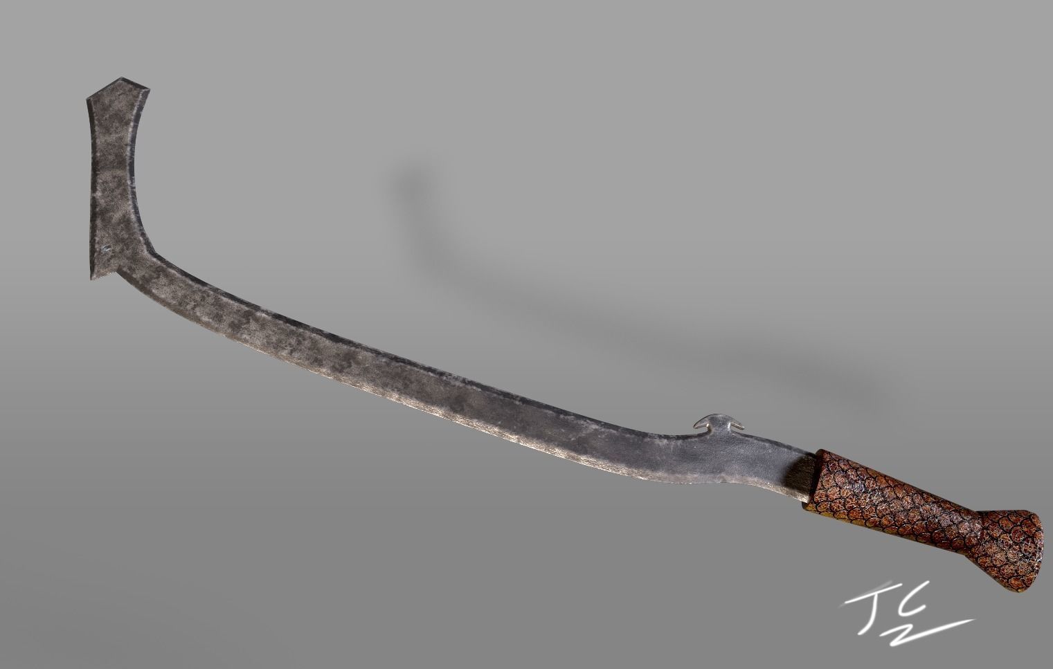 African Sword Bundle 1 3D model_4