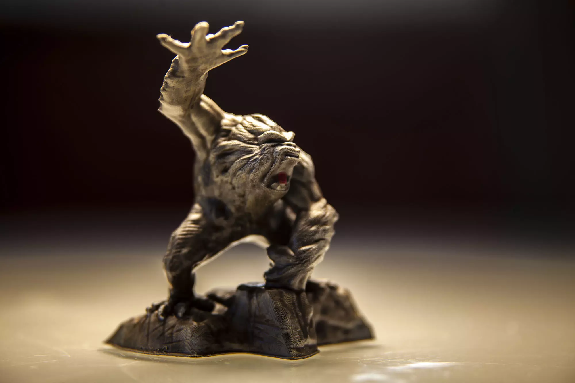 Yeti A silver figurine of werewolf 3D print model