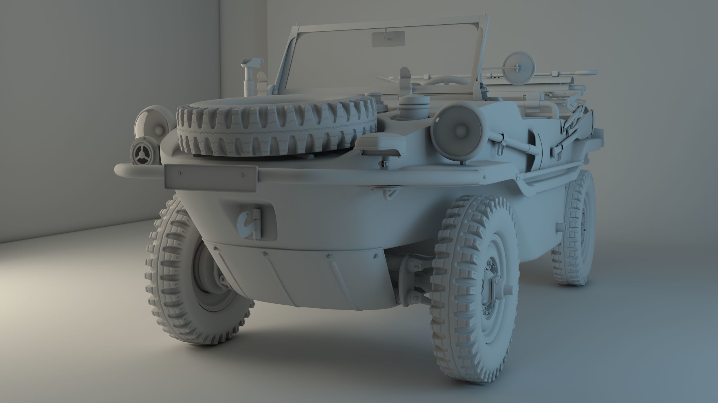 Volkswagen type 166 Schwimmwagen 3D model_12