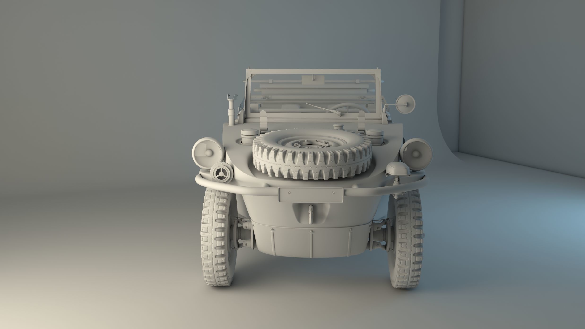 Volkswagen type 166 Schwimmwagen 3D model_8