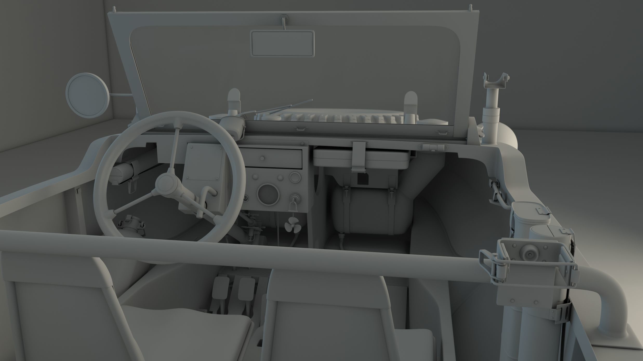 Volkswagen type 166 Schwimmwagen 3D model_14