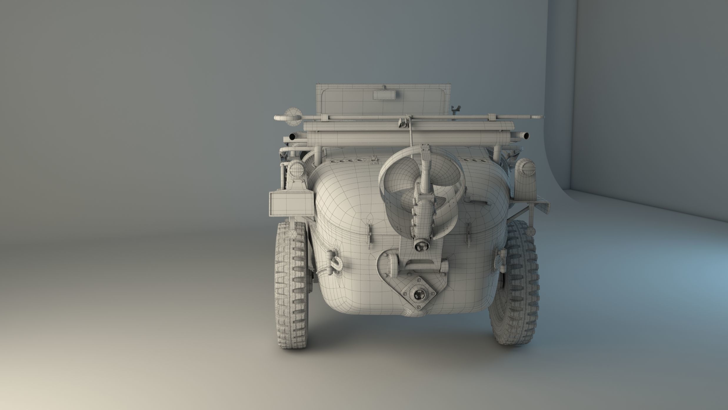 Volkswagen type 166 Schwimmwagen 3D model_7