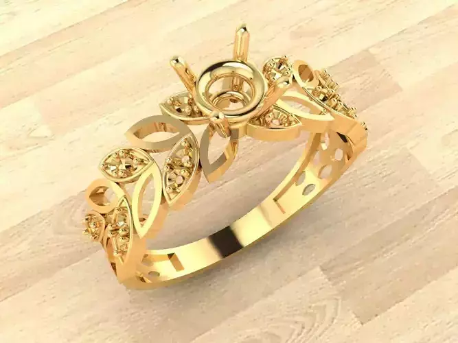 Ring 2 gold engagement design