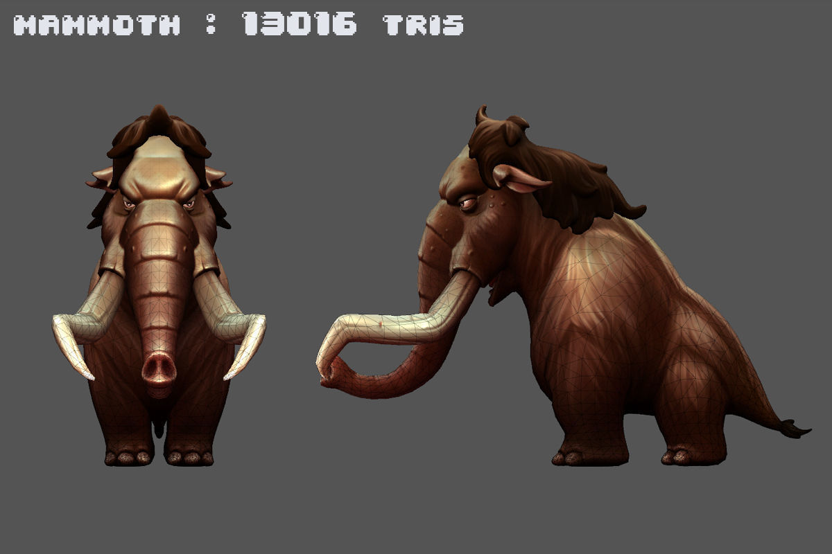 Ice Age Character Pack Low-poly 3D model_17