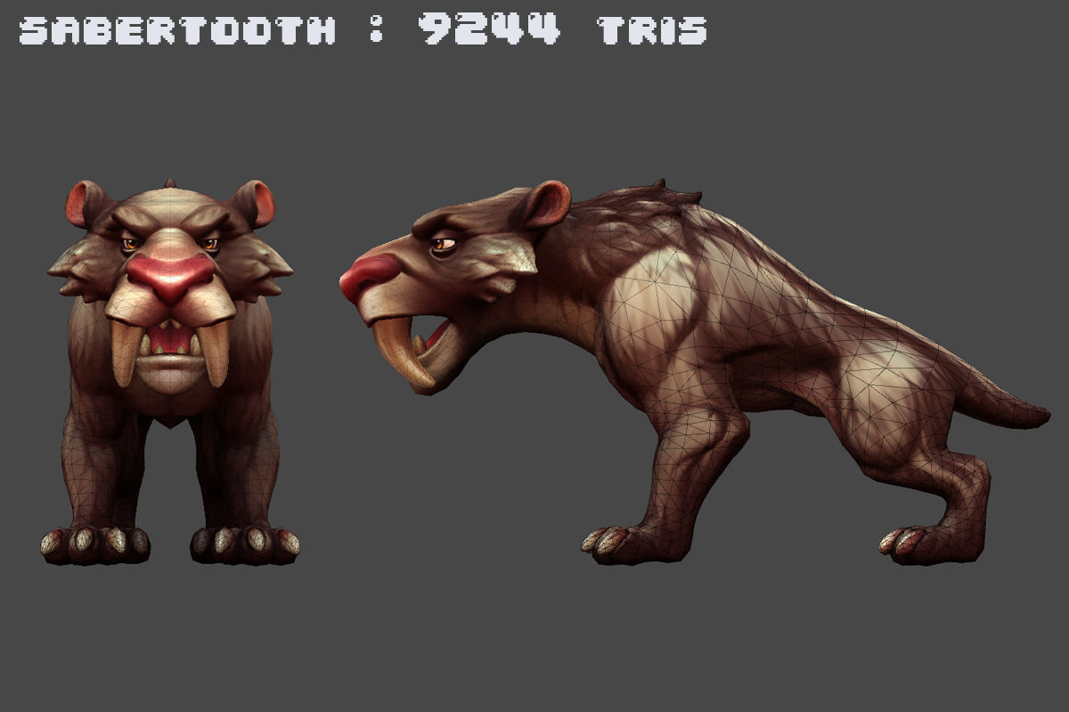 Ice Age Character Pack Low-poly 3D model_18