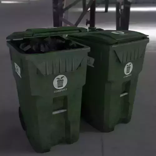 Trash Container With Tash Bag