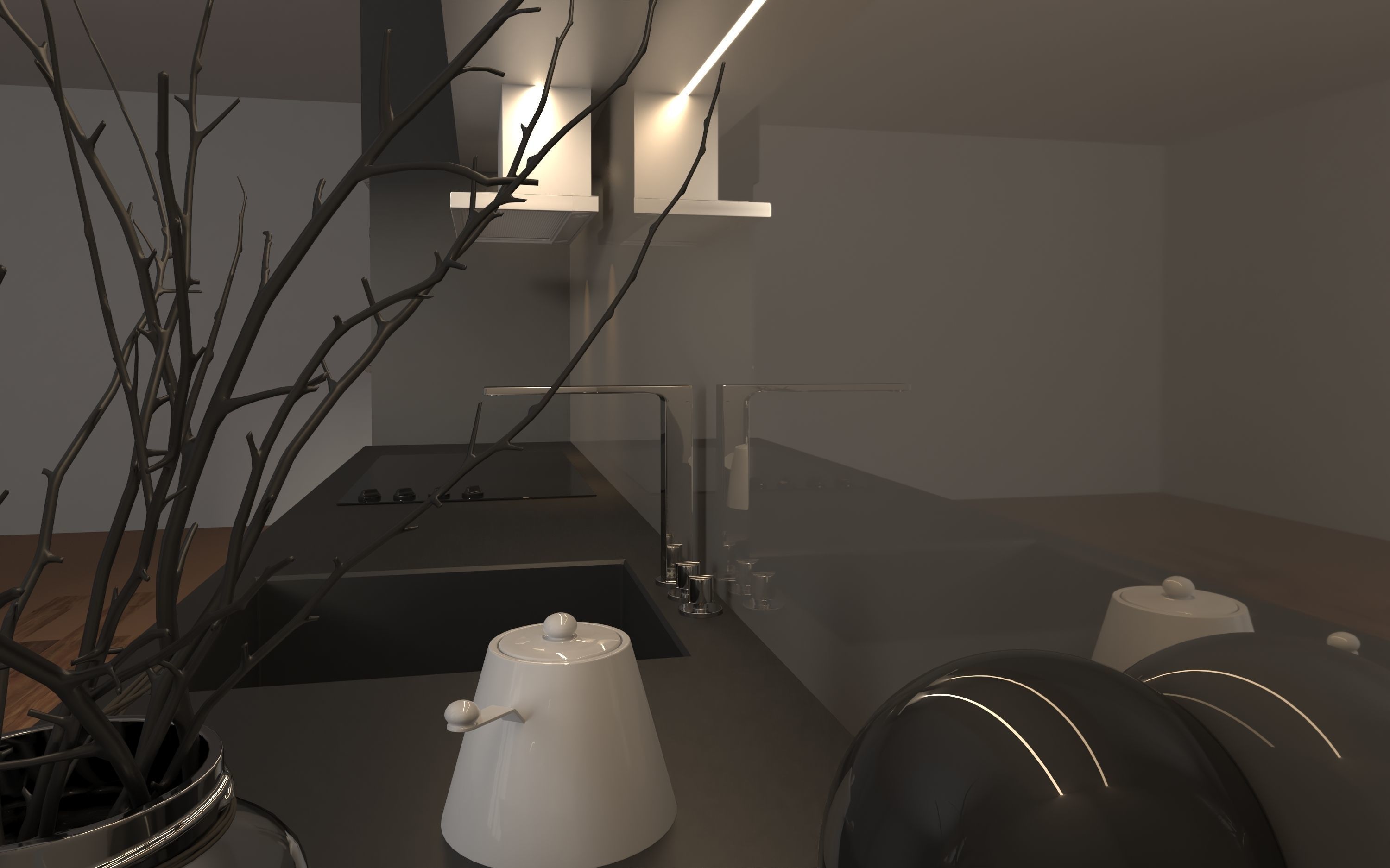 kitchen design  3D model_2