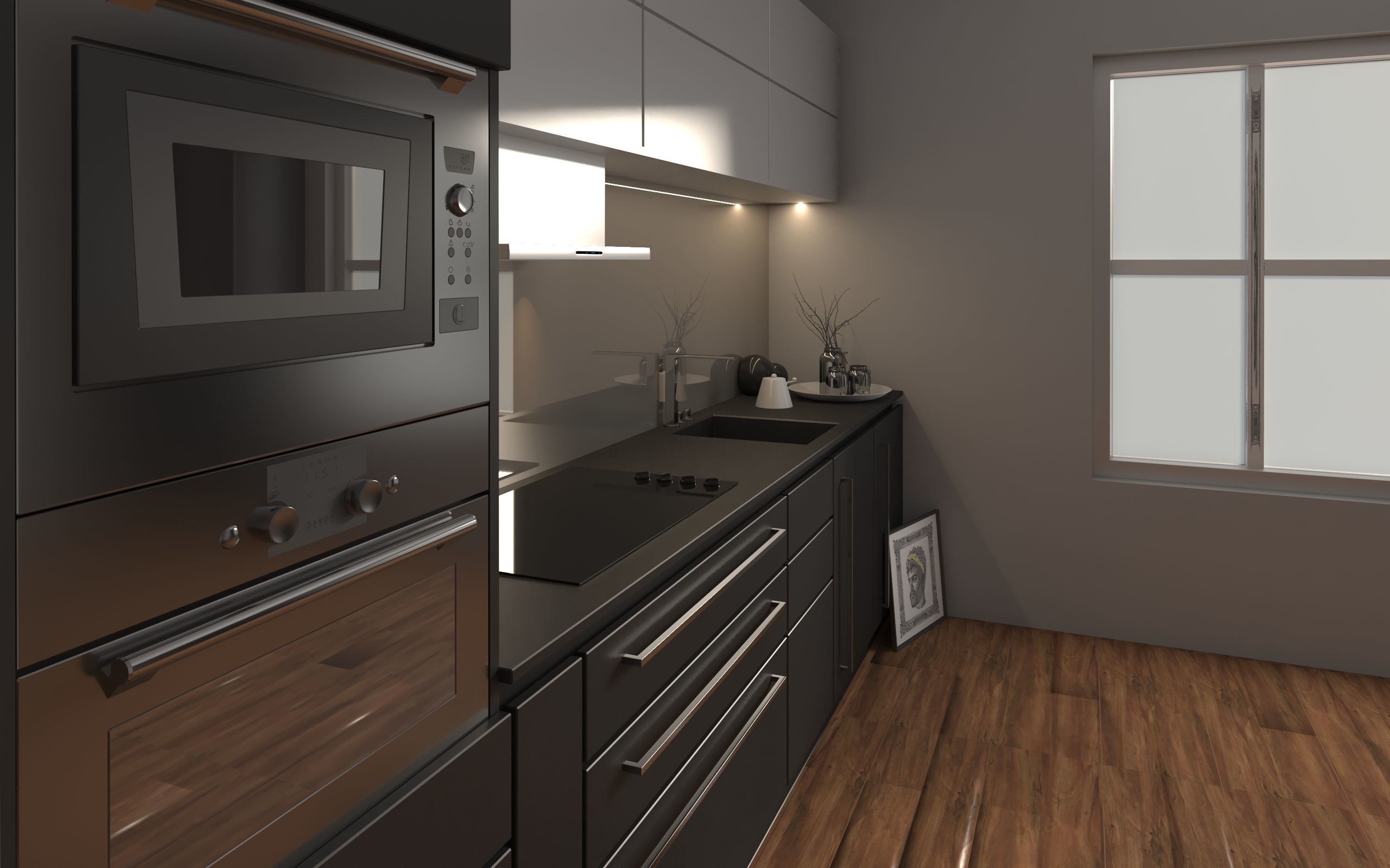 kitchen design  3D model_1