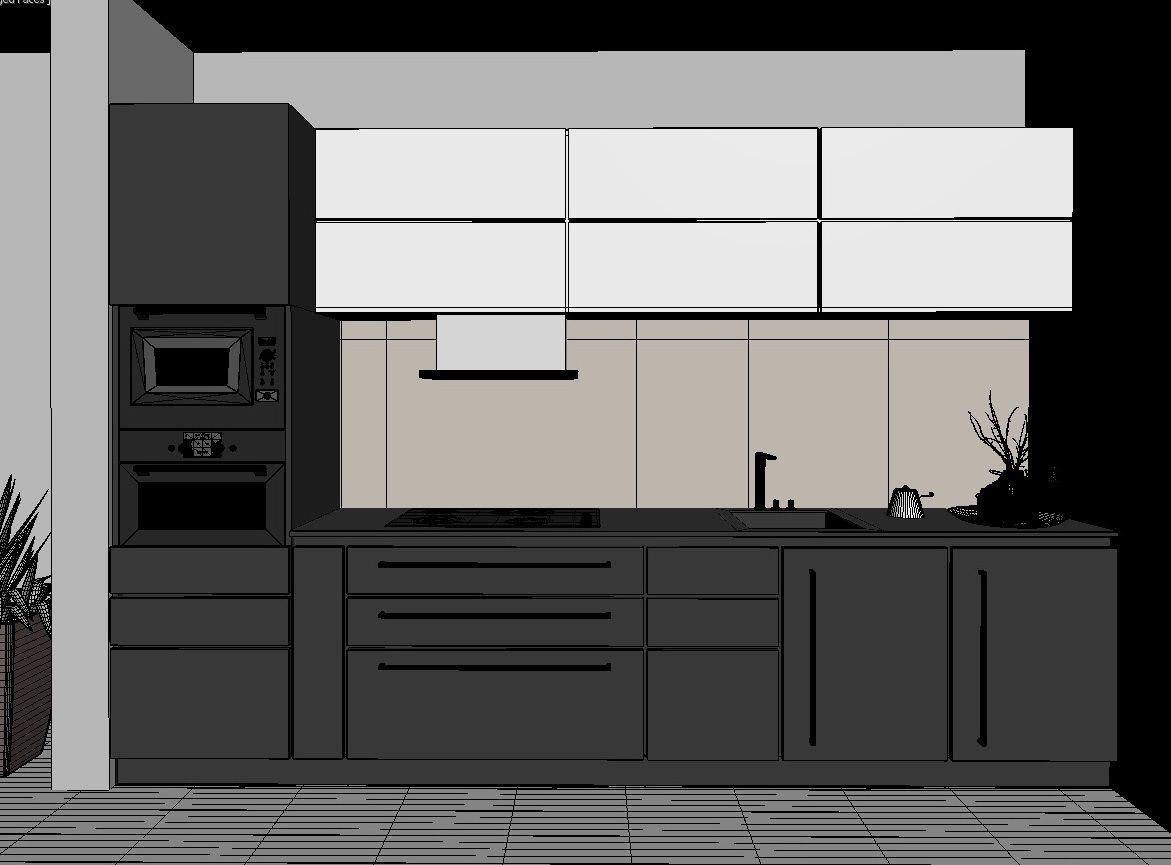 kitchen design  3D model_7