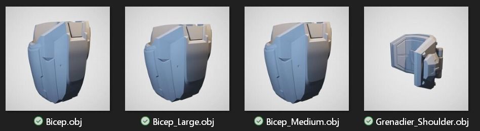 Reach Grenadier Shoulder Wearable 3D Print Model 3D print model_7