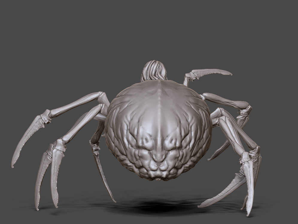 Arachne - Spider queen- 35mm scale 3D print model_3