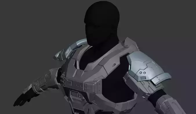 Reach Gungnir Shoulder Wearable 3D Print Model 3D print model