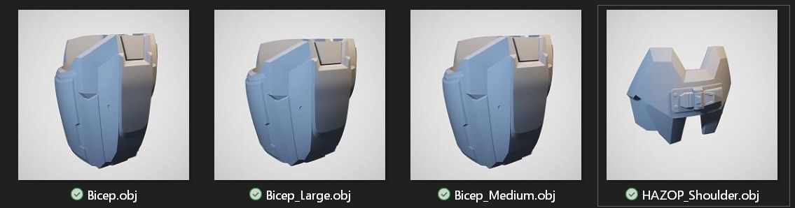 Reach Hazop Shoulder wearable 3D print model 3D print model_7