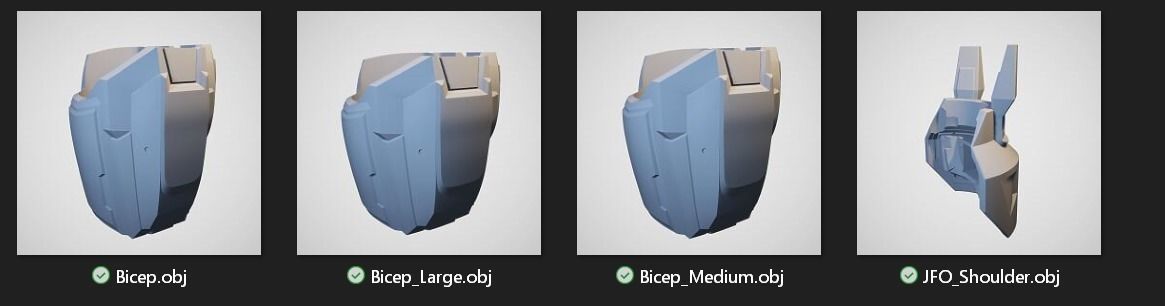 Reach JFO Shoulder Wearable 3D Print Model 3D print model_7