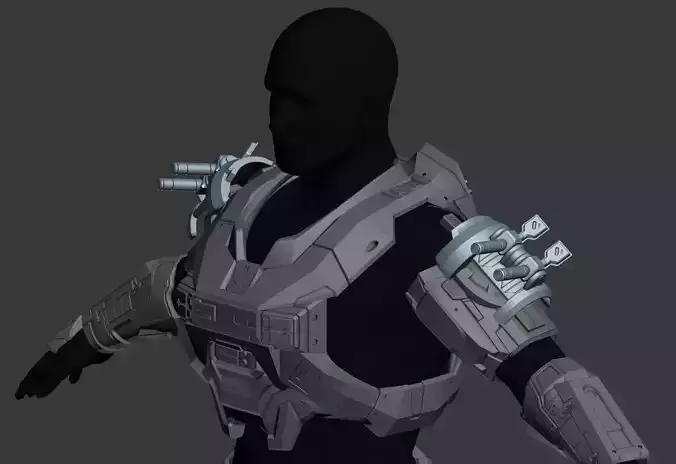 Reach Jumpjet Shoulder Wearable 3D Print Model 3D print model