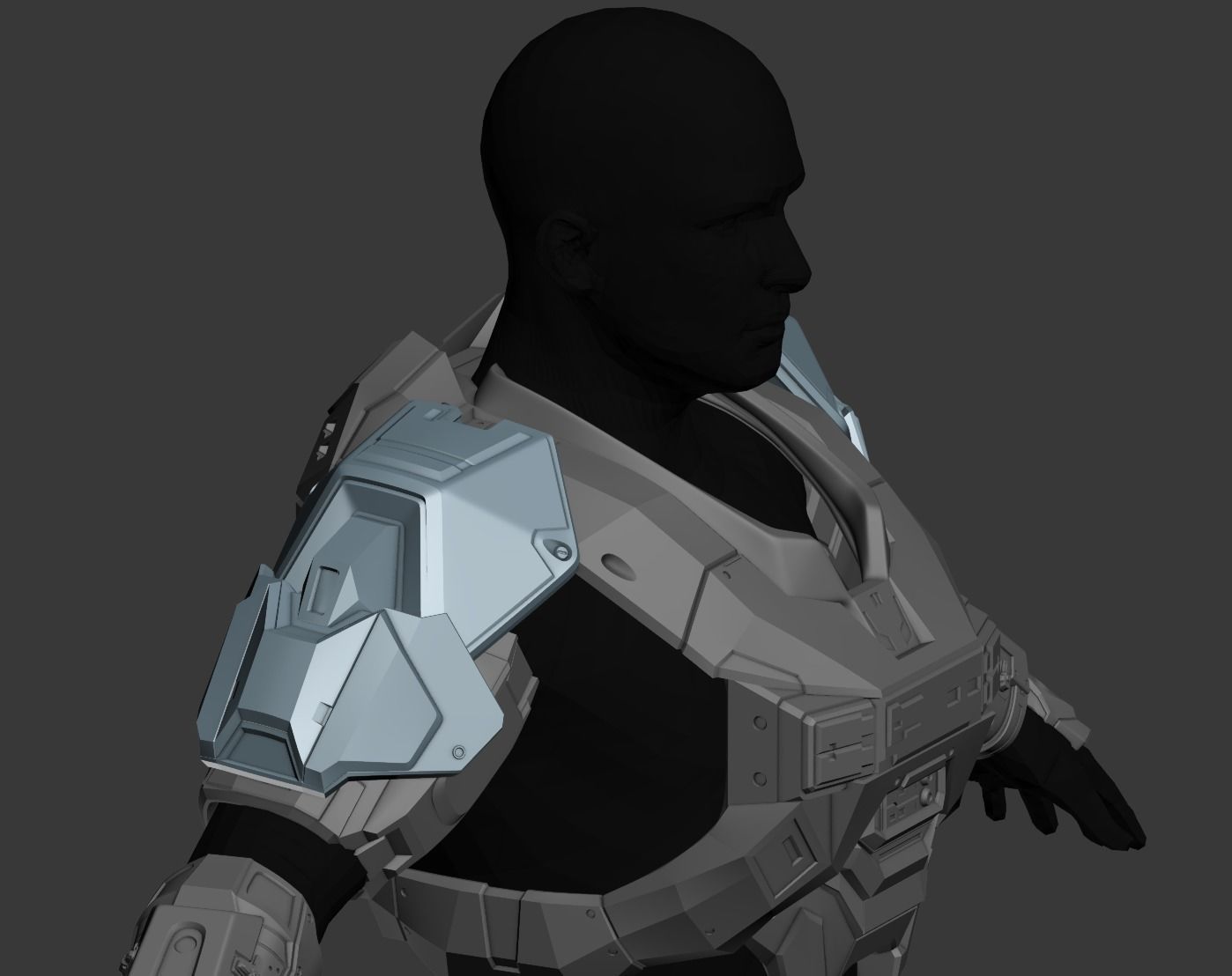 Reach ODST Shoulder Wearable 3D print Model 3D print model_1