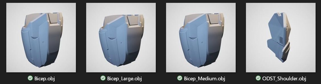 Reach ODST Shoulder Wearable 3D print Model 3D print model_7