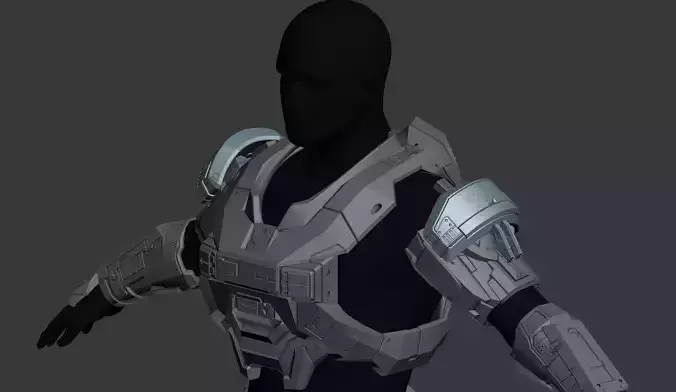 Reach Operator Shoulder Wearable 3D Print Model 3D print model