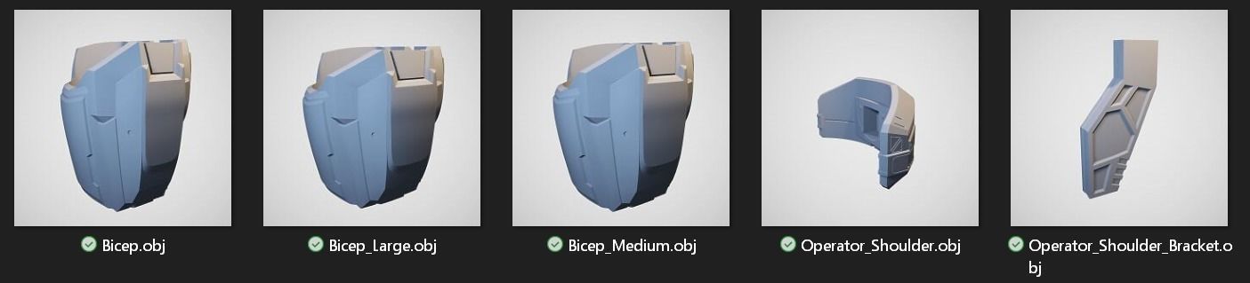 Reach Operator Shoulder Wearable 3D Print Model 3D print model_6