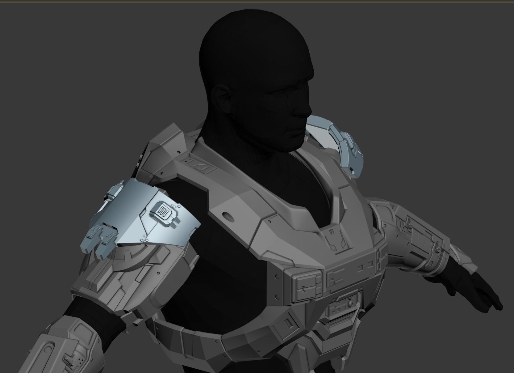 Reach Recon Shoulder Wearable 3D Print Model 3D print model_1