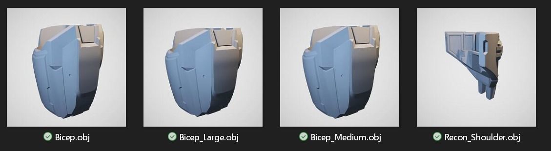 Reach Recon Shoulder Wearable 3D Print Model 3D print model_7