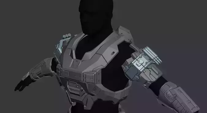 Reach Sniper Shoulder Wearable 3D Print Model 3D print model