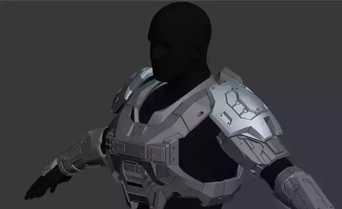 Reach UA Multithreat Shoudler Wearable 3D Print Model