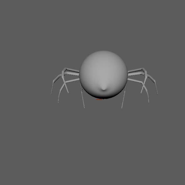 Spider Black Widow 3D model_12