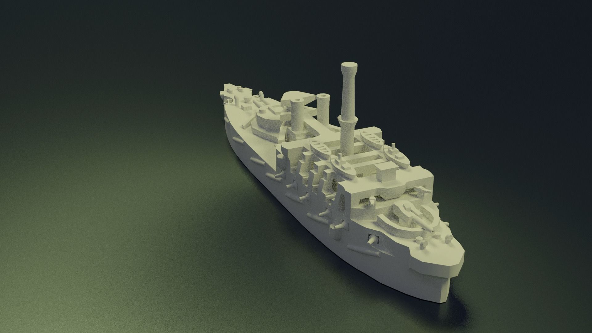 HMS Victoria 1887 3D print model_4