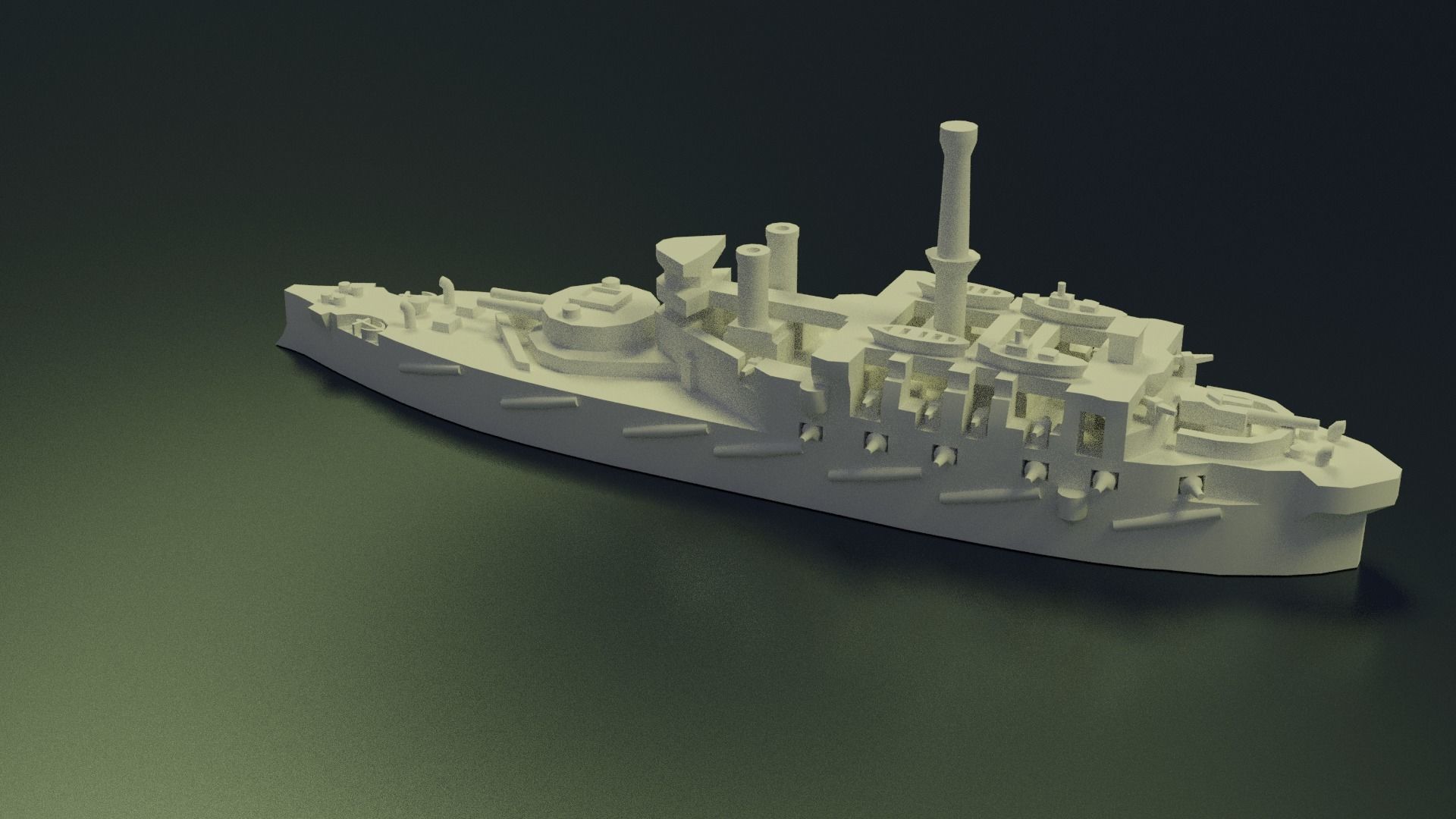 HMS Victoria 1887 3D print model_3