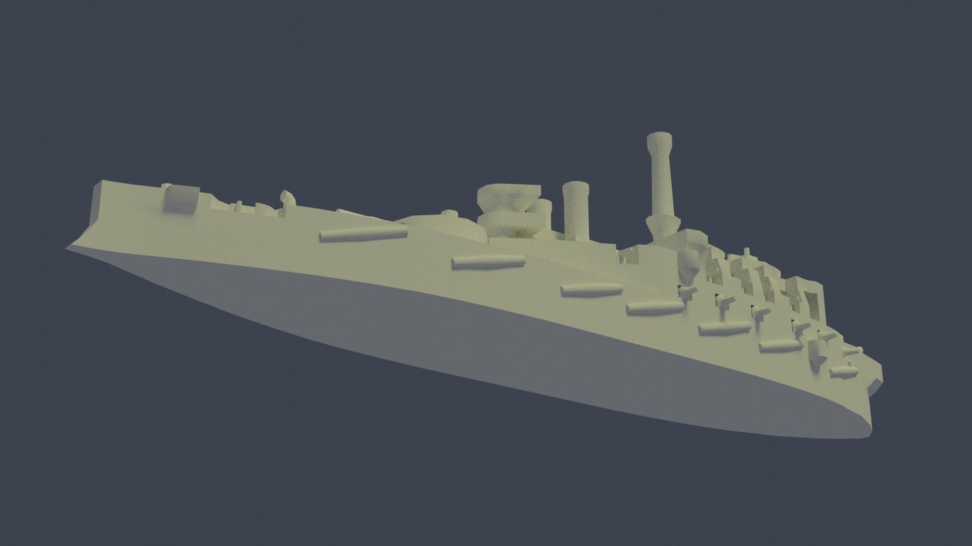 HMS Victoria 1887 3D print model_15