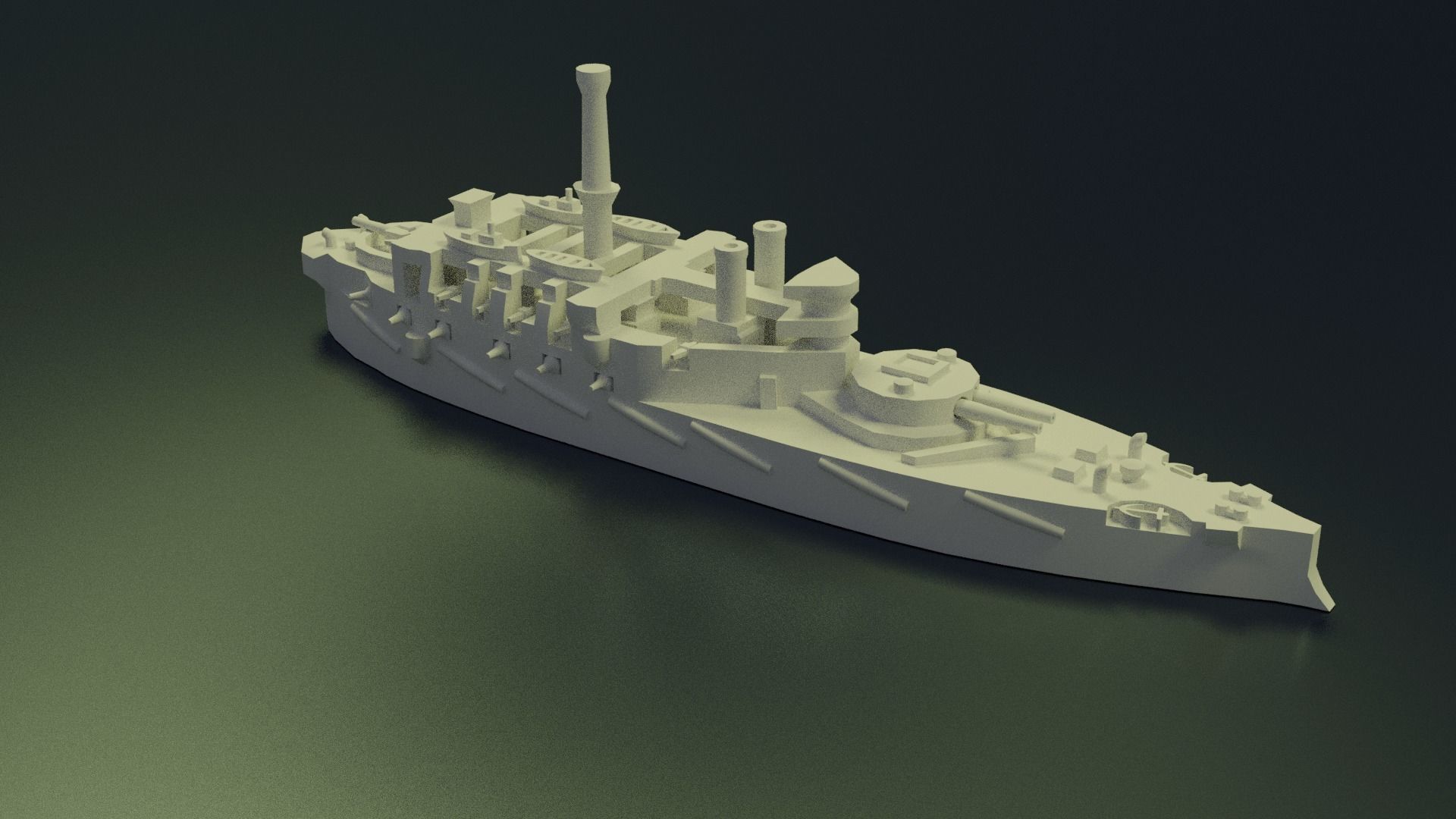 HMS Victoria 1887 3D print model_8
