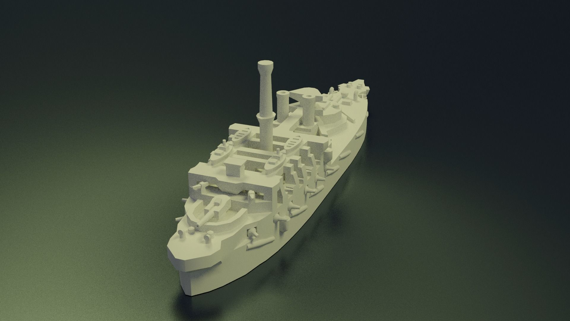 HMS Victoria 1887 3D print model_5
