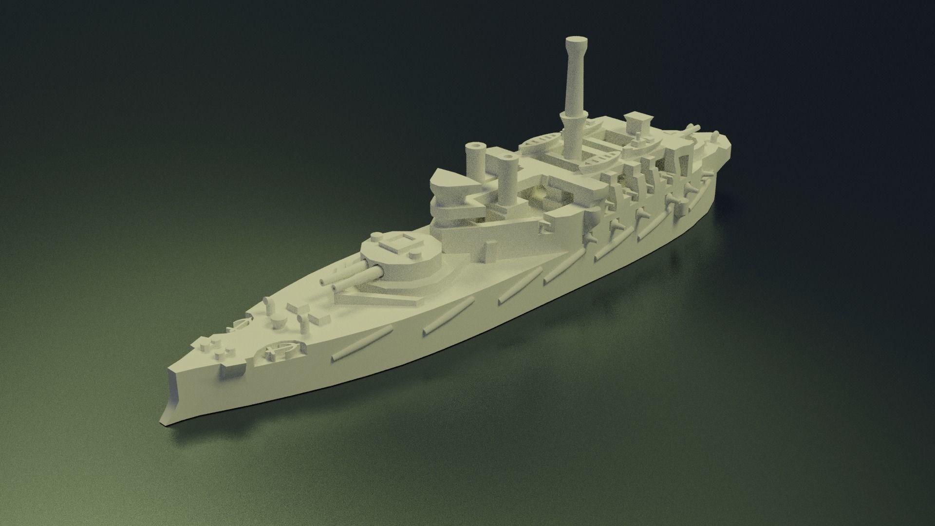 HMS Victoria 1887 3D print model_1