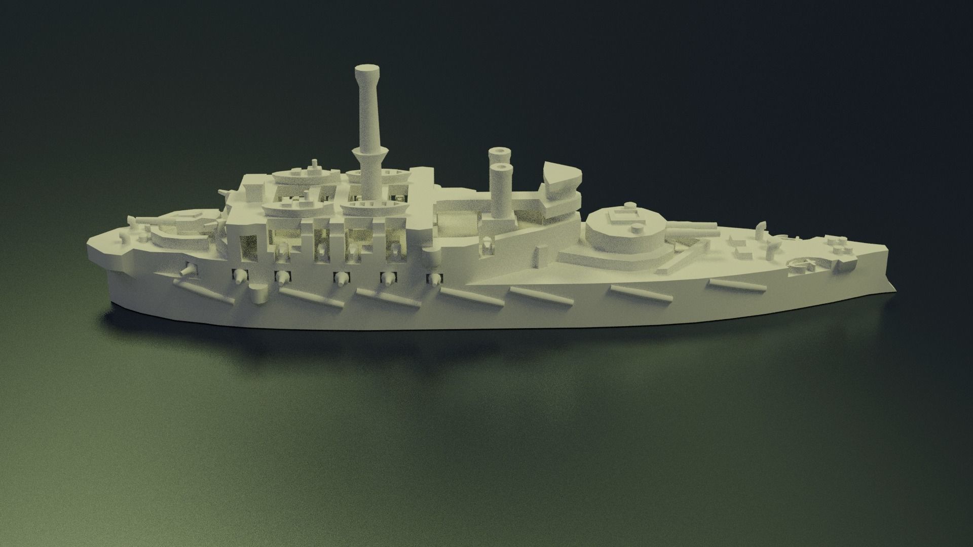 HMS Victoria 1887 3D print model_7