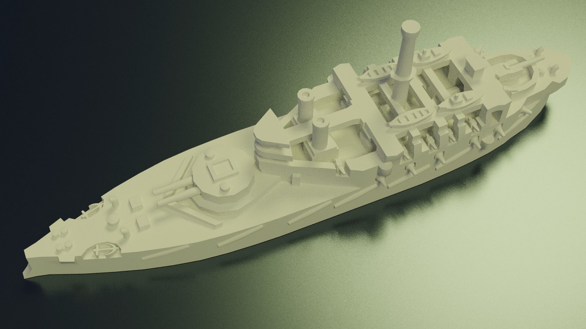 HMS Victoria 1887 3D print model_11