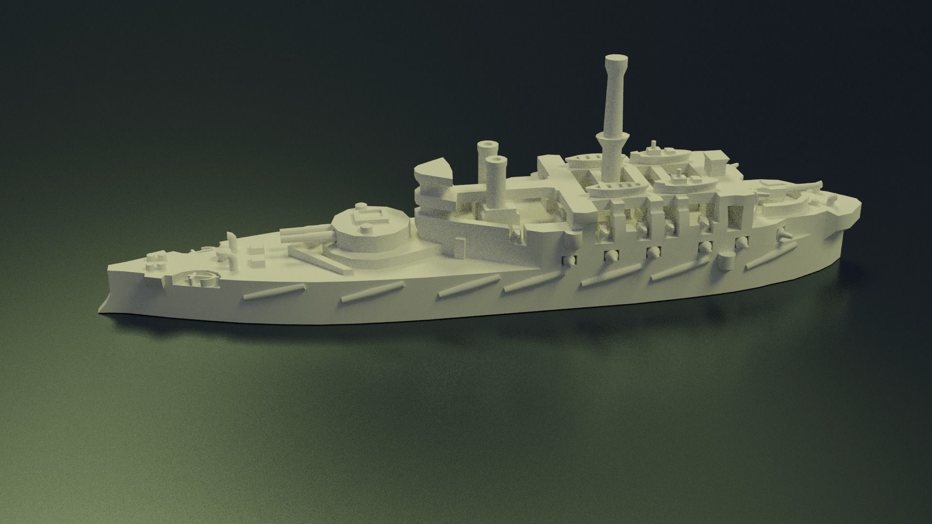 HMS Victoria 1887 3D print model_2
