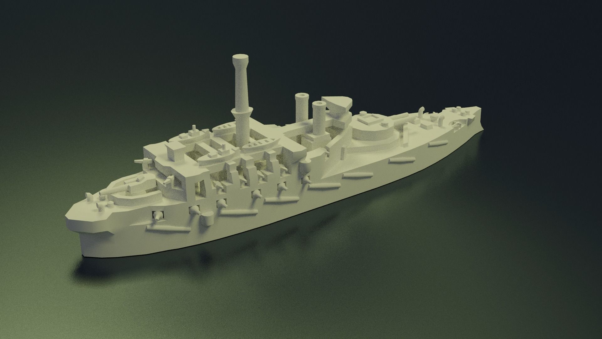 HMS Victoria 1887 3D print model_6