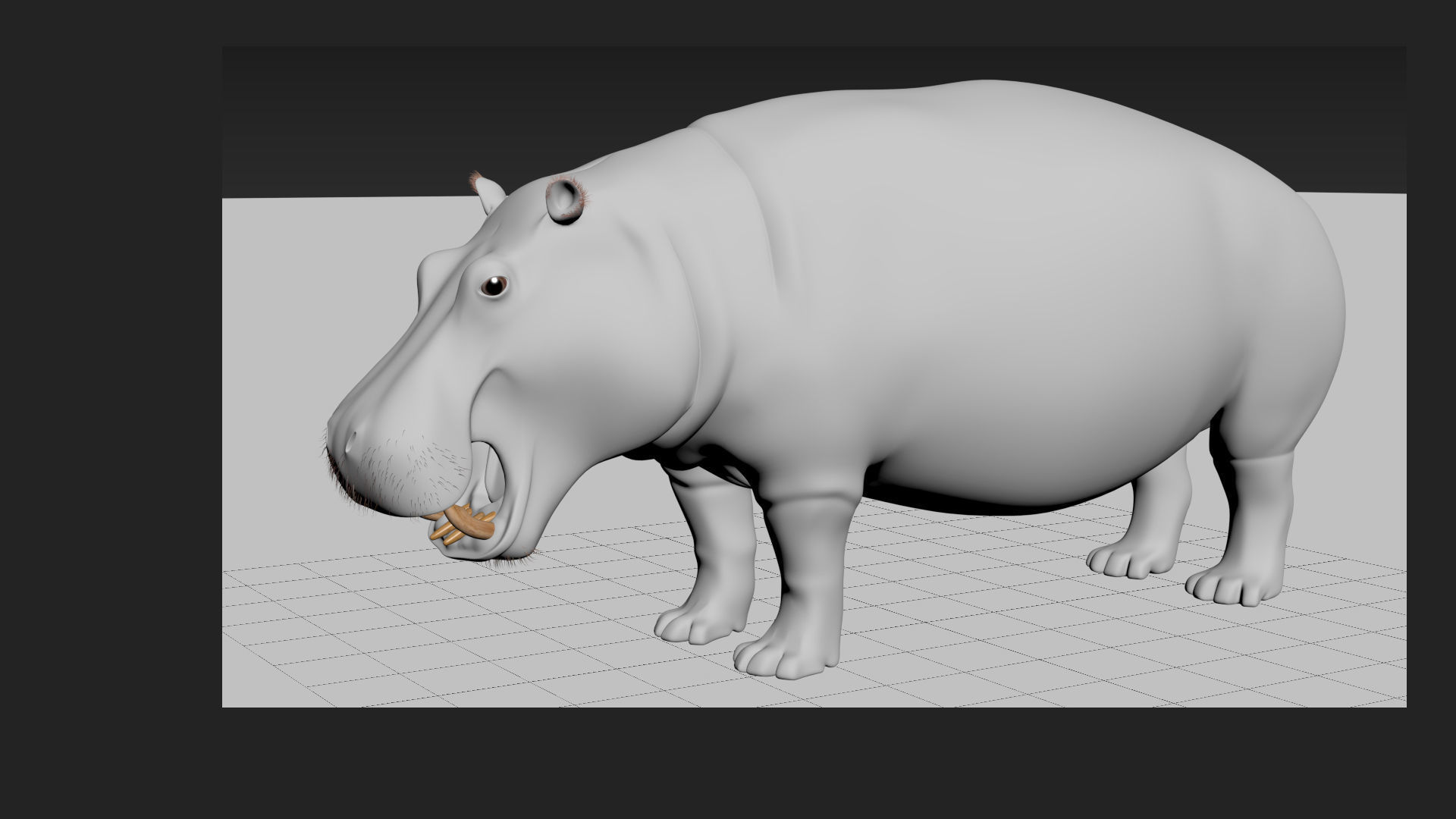 Wild Hippo 8K - Animated 3D model_24